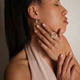 Solid 925 Sterling Silver Ring with 14K Gold Bonded – Olivia Star Jewelry – 1246R