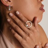 Solid 925 Sterling Silver Ring with 14K Gold Bonded – Olivia Star Jewelry – 1246R