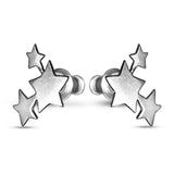 Pendientes de moissanita para mujer | Plata de ley 925 con baño de oro de 18 quilates | Diseño conmovedor