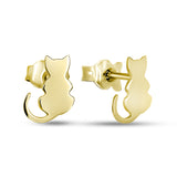 Pendientes de moissanita para mujer | Plata de ley 925 con baño de oro de 18 quilates | Diseño conmovedor