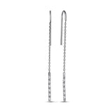 Pendientes de moissanita para mujer | Plata de ley 925 con baño de oro de 18 quilates | Diseño conmovedor