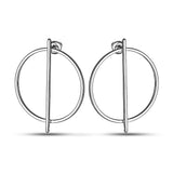 Pendientes de moissanita para mujer | Plata de ley 925 con baño de oro de 18 quilates | Diseño conmovedor