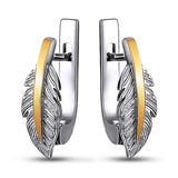 Pendientes de moissanita para mujer | Plata de ley 925 con baño de oro de 18 quilates | Diseño conmovedor