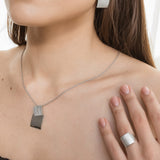 Pendientes de moissanita para mujer | Plata de ley 925 con baño de oro de 18 quilates | Diseño conmovedor