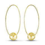 Pendientes de moissanita para mujer | Plata de ley 925 con baño de oro de 18 quilates | Diseño conmovedor