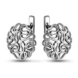 Pendientes de moissanita para mujer | Plata de ley 925 con baño de oro de 18 quilates | Diseño conmovedor