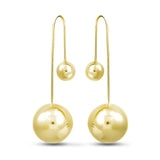 Pendientes de moissanita para mujer | Plata de ley 925 con baño de oro de 18 quilates | Diseño conmovedor