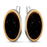 Pendientes de moissanita para mujer | Plata de ley 925 con baño de oro de 18 quilates | Diseño conmovedor