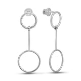 Pendientes de moissanita para mujer | Plata de ley 925 con baño de oro de 18 quilates | Diseño conmovedor