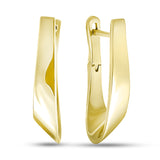 Pendientes de moissanita para mujer | Plata de ley 925 con baño de oro de 18 quilates | Diseño conmovedor