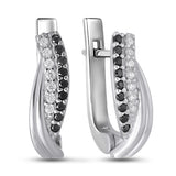 Pendientes de moissanita para mujer | Plata de ley 925 con baño de oro de 18 quilates | Diseño conmovedor