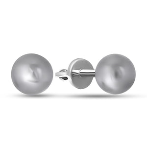 Sterling Silver Stud Earrings Classic Ball, sterling silver