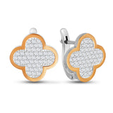Pendientes de moissanita para mujer | Plata de ley 925 con baño de oro de 18 quilates | Diseño conmovedor