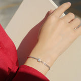 925 Sterling Silver Bracelet with Moissanite – Dream Design – Olivia Star Jewelry L13382