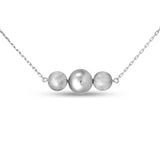 Collar con colgante de moissanita para mujer | Plata de ley 925 con baño de oro de 18 quilates | Diseño de corazón danzante