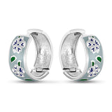 Pendientes de moissanita para mujer | Plata de ley 925 con baño de oro de 18 quilates | Diseño conmovedor