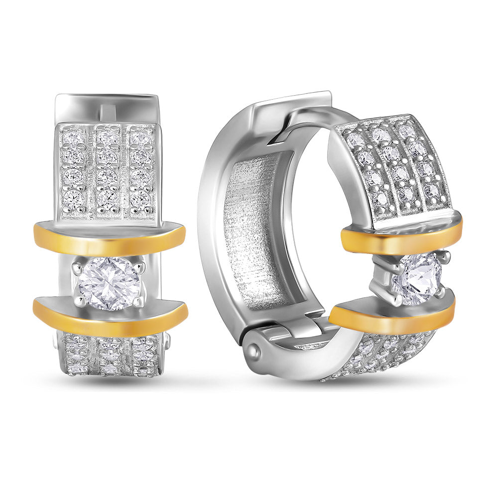 14K Gold Plated Earrings | Elegant | Sterling Silver