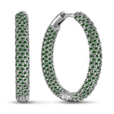 Pendientes de moissanita para mujer | Plata de ley 925 con baño de oro de 18 quilates | Diseño conmovedor