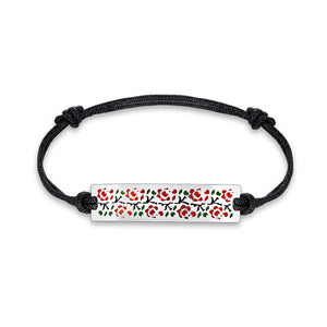 Enamel Bracelet Black Enamel Stylish, sterling silver
