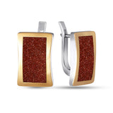 Pendientes de moissanita para mujer | Plata de ley 925 con baño de oro de 18 quilates | Diseño conmovedor