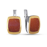 Pendientes de moissanita para mujer | Plata de ley 925 con baño de oro de 18 quilates | Diseño conmovedor