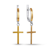 Pendientes de moissanita para mujer | Plata de ley 925 con baño de oro de 18 quilates | Diseño conmovedor