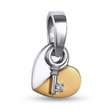 Pendientes de moissanita para mujer | Plata de ley 925 con baño de oro de 18 quilates | Diseño conmovedor