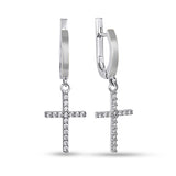 Pendientes de moissanita para mujer | Plata de ley 925 con baño de oro de 18 quilates | Diseño conmovedor