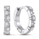 Pendientes de moissanita para mujer | Plata de ley 925 con baño de oro de 18 quilates | Diseño conmovedor