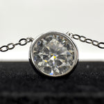 Elegant Moissanite Necklace - Crystal Symphony Design with Radiant Sparkle