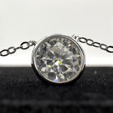 Elegant Moissanite Necklace - Crystal Symphony Design with Radiant Sparkle