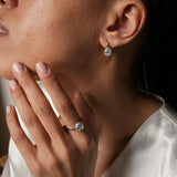 Solid 925 Sterling Silver Ring with 14K Gold Bonded - Olivia Star Jewelry - 648R