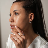 Solid 925 Sterling Silver Ring with 14K Gold Bonded - Olivia Star Jewelry - 648R