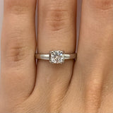 Astral Moissanite Ring - Sleek and Sophisticated Jewelry with a Cosmic Glow
