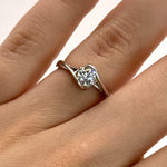Romantic Moissanite Ring - Classic Design with a Love Essence Theme