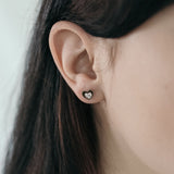 Pendientes de moissanita para mujer | Plata de ley 925 con baño de oro de 18 quilates | Diseño conmovedor