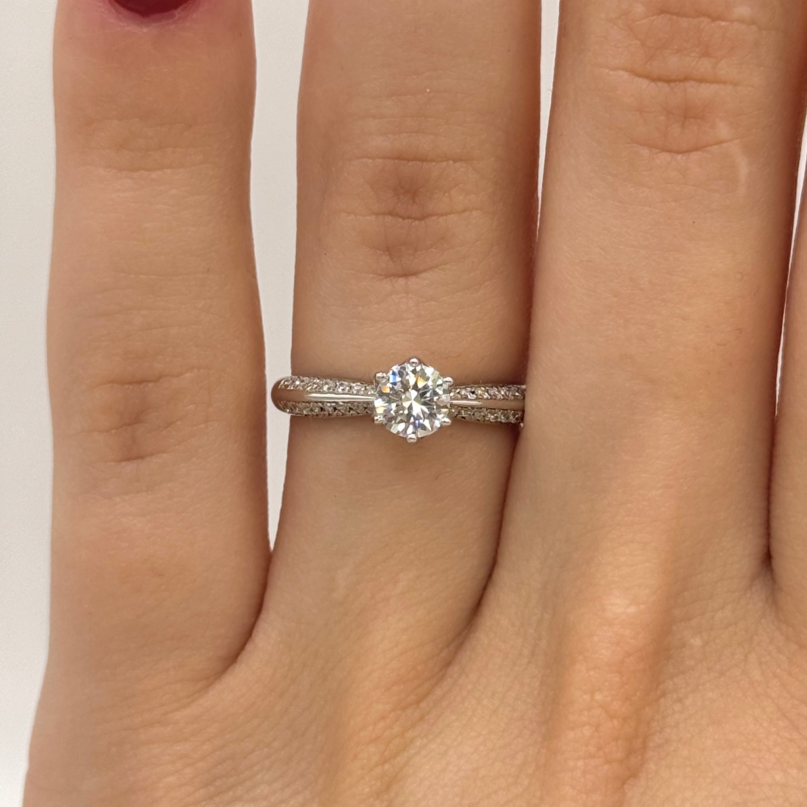 Sterling Silver Kingdom Moissanite Engagement Ring – Women’s Jewelry, White Gold Plated