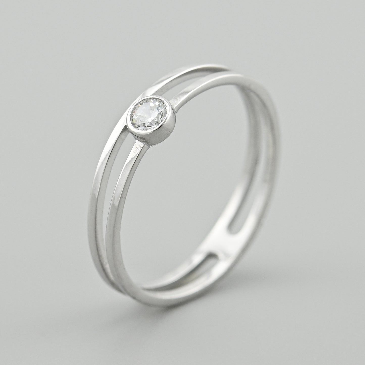 Cubic Zirconia Ring | Sterling Silver