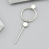 Pendientes de moissanita para mujer | Plata de ley 925 con baño de oro de 18 quilates | Diseño conmovedor