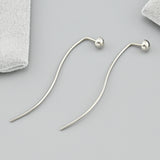 Pendientes de moissanita para mujer | Plata de ley 925 con baño de oro de 18 quilates | Diseño conmovedor