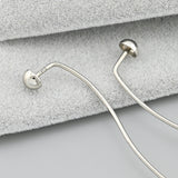 Pendientes de moissanita para mujer | Plata de ley 925 con baño de oro de 18 quilates | Diseño conmovedor