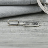 Pendientes de moissanita para mujer | Plata de ley 925 con baño de oro de 18 quilates | Diseño conmovedor