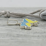 Pendientes de moissanita para mujer | Plata de ley 925 con baño de oro de 18 quilates | Diseño conmovedor