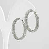 Pendientes de moissanita para mujer | Plata de ley 925 con baño de oro de 18 quilates | Diseño conmovedor