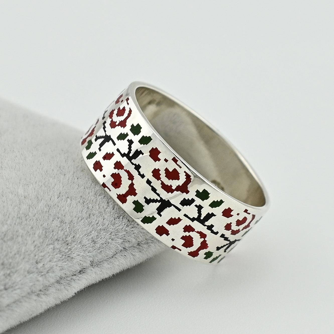 Enamel Ring | Minimalist | Sterling Silver