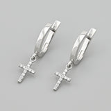 Pendientes de moissanita para mujer | Plata de ley 925 con baño de oro de 18 quilates | Diseño conmovedor