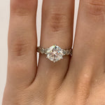 Timeless Moissanite Diamond Ring - Classic Design in Polished Sterling Silver