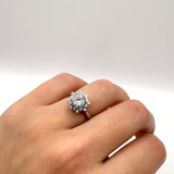 Brilliant Moissanite Ring - Floral-Inspired Setting with a Dazzling Glow