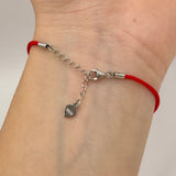 Dainty Moissanite Heart Bracelet - Adjustable Fit with a Modern Look
