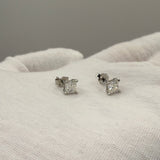 Polished Moissanite Earrings - Stellar Spark Setting with a Timeless Appeal